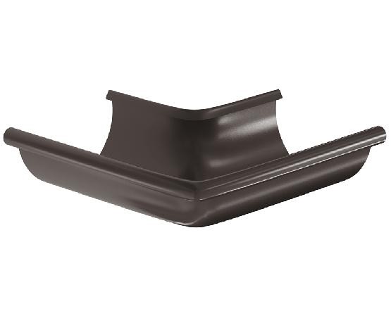 Водосток Aquasistem, система 125x90 -  Угол желоба, наружный 90° RR 32 Тёмно Коричневый купить в Красном Холме