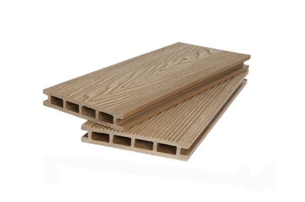 Террасная доска ДПК POLIVAN GROUP 3D+вельвет пустотелая двухсторонняя DENPASAR песочный купить в Красном Холме