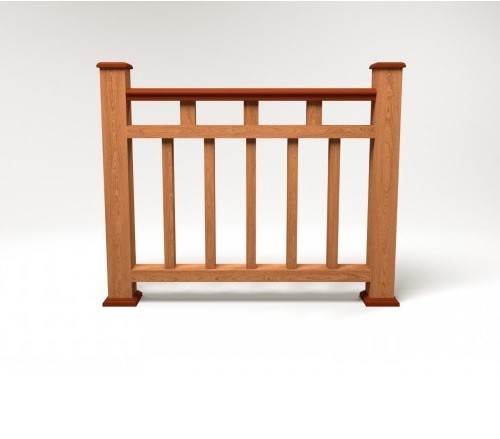 Ограждение из ДПК FG1 терракот купить в Красном Холме