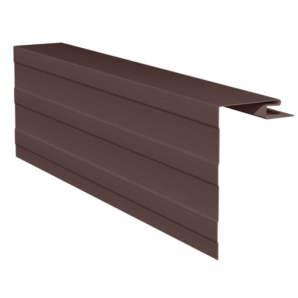 Приоконная планка (околооконный профиль) для сайдинга, коричневый купить в Красном Холме