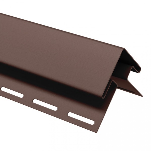 Угол внешний (наружный) для сайдинга, коричневый купить в Красном Холме