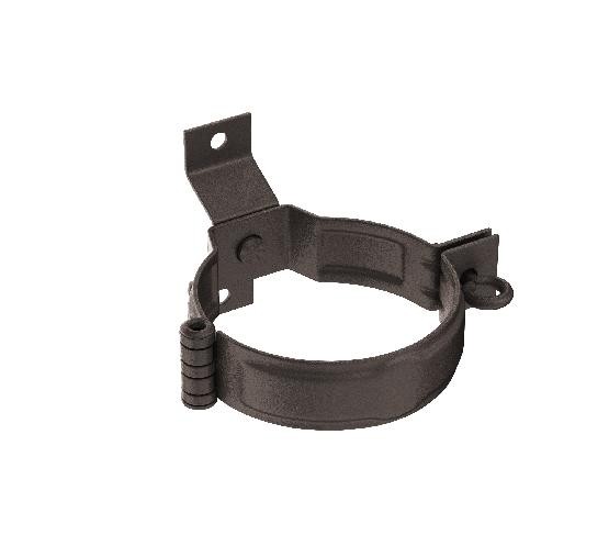 Водосток Aquasistem, Система 150/100 - Декоративный хомут трубы под дерево с комплектом крепления RR 32 Тёмно-коричневый matt купить в Красном Холме