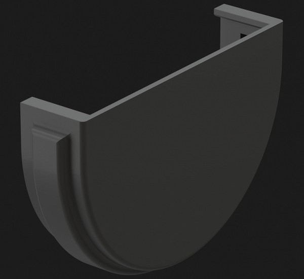 Заглушка желоба Docke Premium ПВХ - Графит купить в Красном Холме