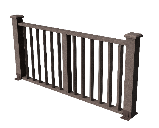 Ограждения декоративное ДПК GRINDERDECO Бруклин венге купить в Красном Холме
