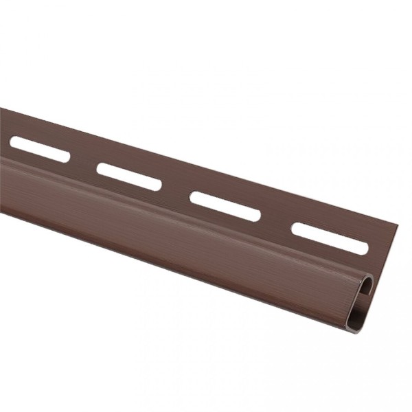 Финишная планка (завершающая полоса) для сайдинга, коричневый купить в Красном Холме