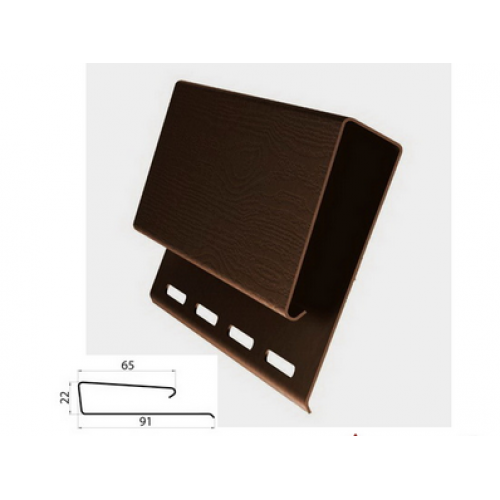 Наличник (широкий j-профиль), коричневый купить в Красном Холме