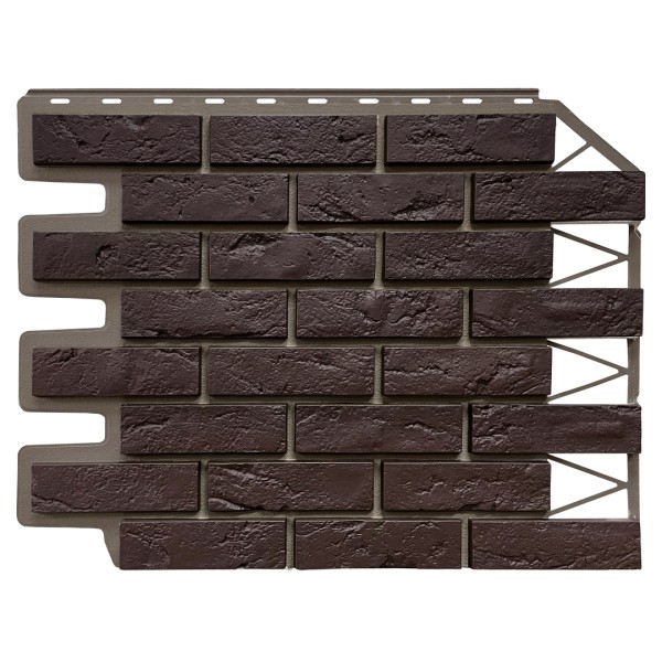 Фасадная панель FineBer, Кирпич Баварский, Темно коричневый купить в Красном Холме