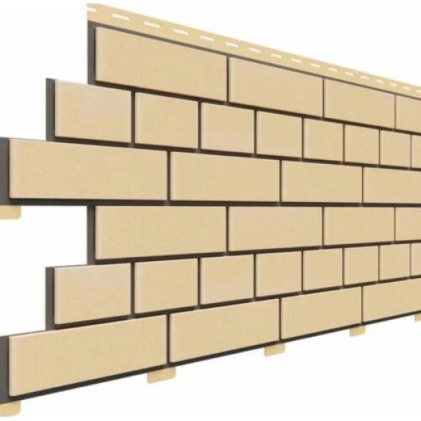 Фасадная панель Доломит Кирпич, Светло-желтый купить в Красном Холме