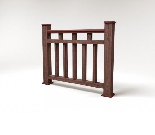 Ограждение из ДПК FG1 шоколад купить в Красном Холме