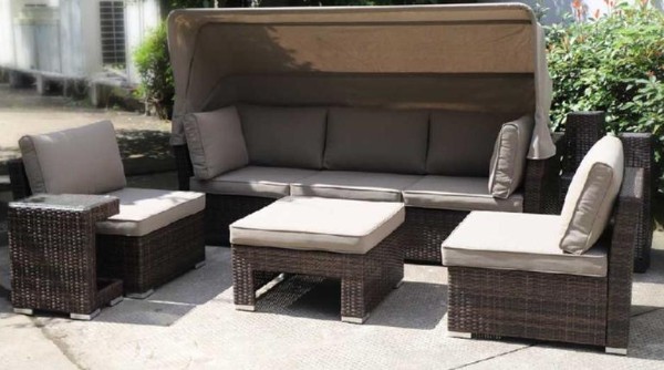 Диван-Трансформер AFINA плетеный из иск. ротанга AFM-320B Brown купить в Красном Холме