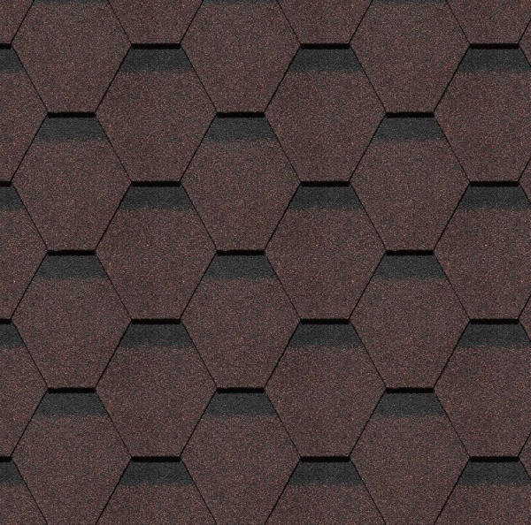 Гибкая черепица Docke, коллекция Шеффилд – Корица купить в Красном Холме