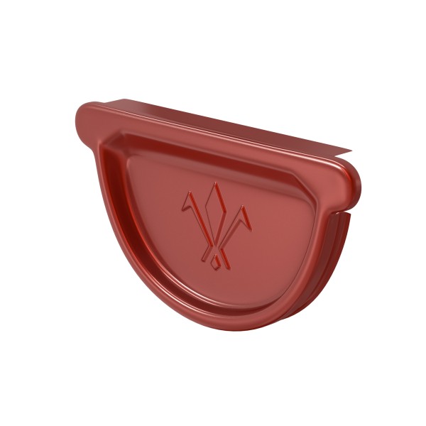 Водосток Aquasistem, система 125x90 - Заглушка универсальная с резиновым уплотнителем RR 29 Бургундский купить в Красном Холме