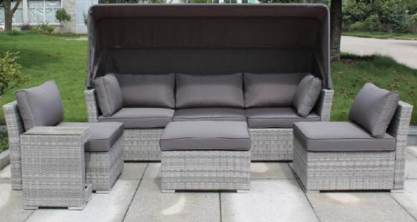 Диван-Трансформер AFINA плетеный из иск. ротанга AFM-320G Grey купить в Красном Холме