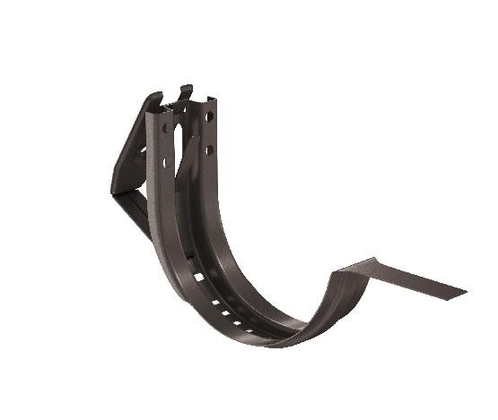 Водосток Aquasistem, система 150/100 - Крюк крепления желоба короткий регулируемый RR 32 Тёмно-Коричневый купить в Красном Холме