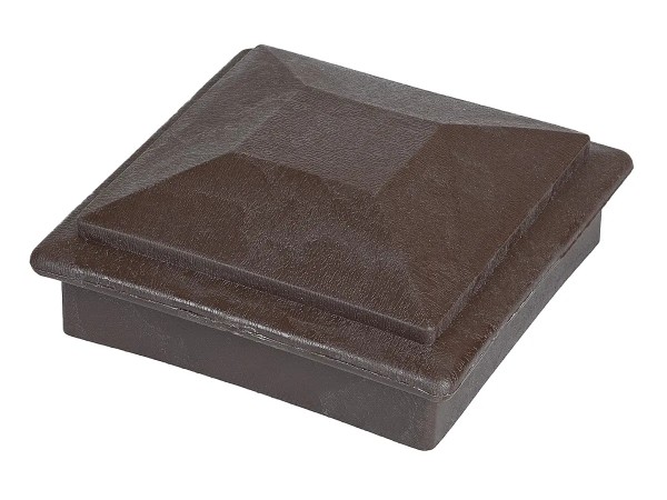 Крышка верхняя фигурная ПВХ для столба Deckart 100х100 Венге купить в Красном Холме