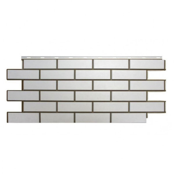 Фасадная панель Nordside, Гладкий Кирпич, Белый купить в Красном Холме