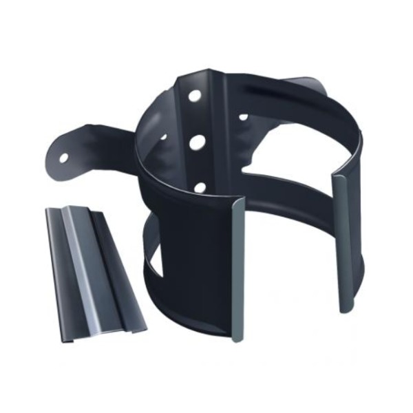 Водосток Grand Line 125x90 – Хомут трубы (на дерево) RAL 7024 купить в Красном Холме