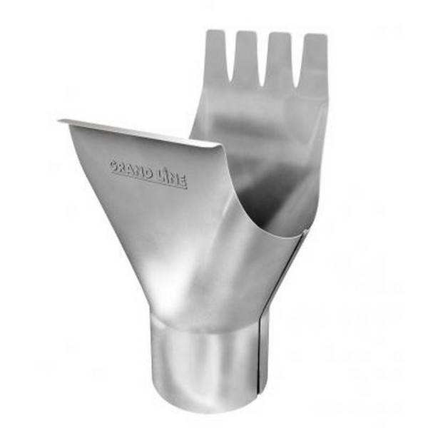 Водосток Grand Line 150x100 – Воронка желоба RAL 9003 купить в Красном Холме