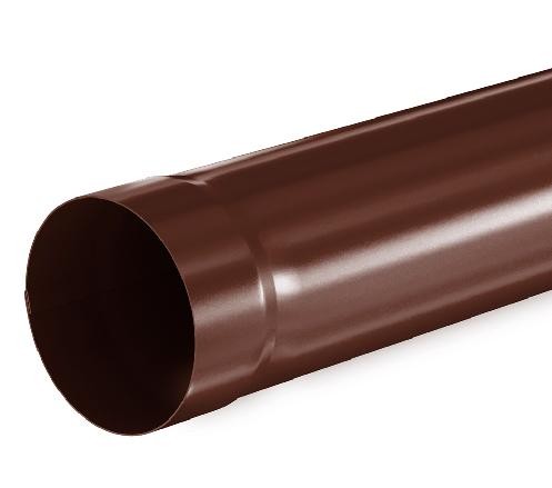 Водосток Aquasistem, система 125x90 - Труба водосточная 3.00м RAL 8017 Коричневый купить в Красном Холме