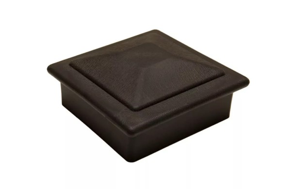 Крышка верхняя фигурная ПВХ для столба Deckart 100х100 Графит купить в Красном Холме