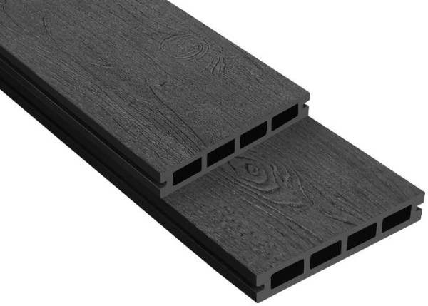 Террасная доска ДПК Outdoor 3D NEVADA/CALIFORNIA черная купить в Красном Холме
