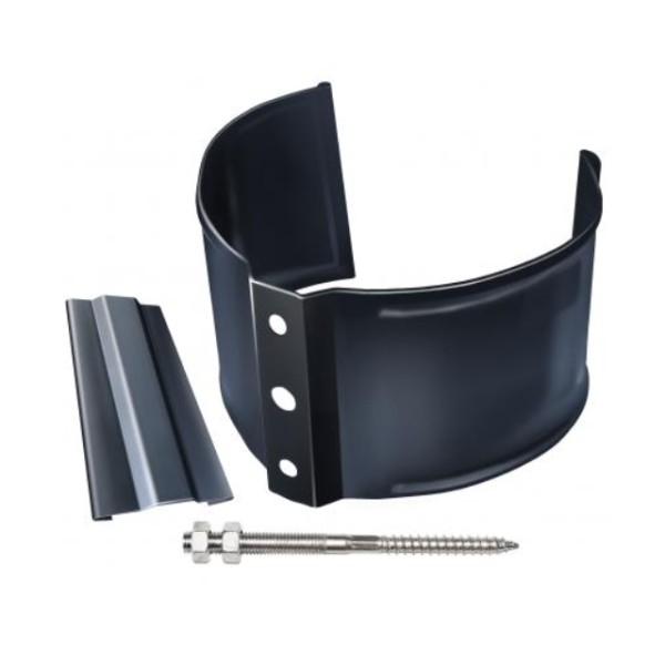 Водосток Grand Line 125x90 – Хомут трубы (на кирпич) RAL 7024 купить в Красном Холме