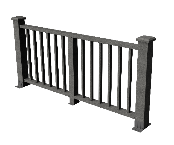 Ограждения декоративное ДПК GRINDERDECO Альма серый базальт купить в Красном Холме