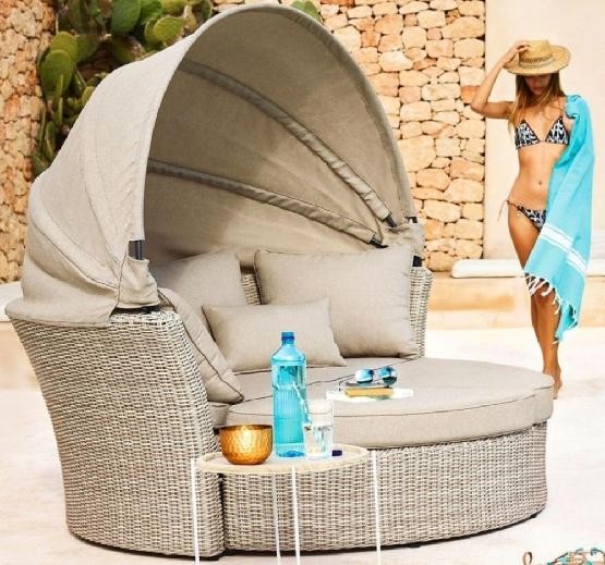 Диван-Трансформер AFINA плетеный из иск. ротанга AFM-325 Beige купить в Красном Холме