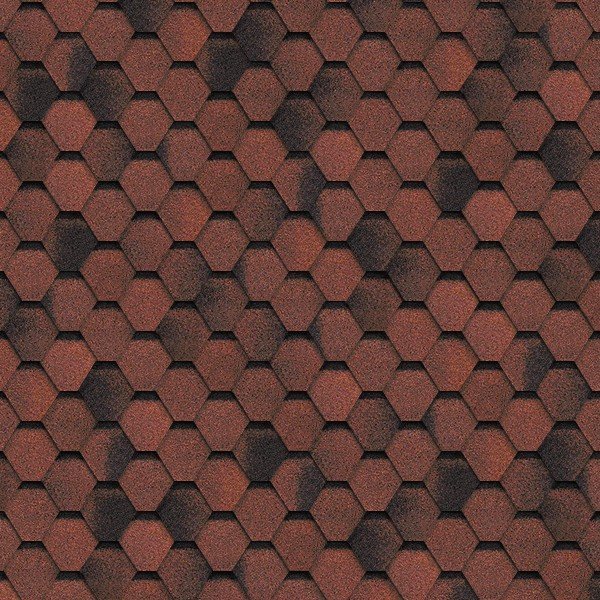 Гибкая черепица Shinglas, серия Финская,коллекция Соната – Красный купить в Красном Холме