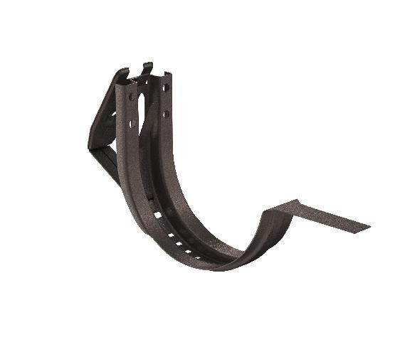 Водосток Aquasistem, Система 150/100 - Крюк крепления желоба короткий регулируемый RR 32 Тёмно-коричневый matt купить в Красном Холме