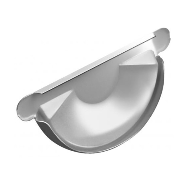 Водосток Grand Line 150x100 – Заглушка желоба RAL 9003 купить в Красном Холме