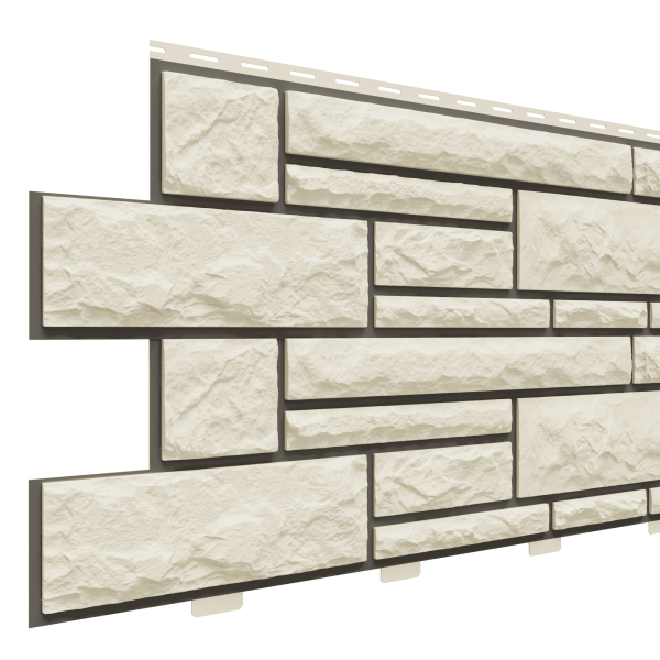 Фасадная панель Доломит, Брусчатка Доломит Слоновая кость (3м) купить в Красном Холме