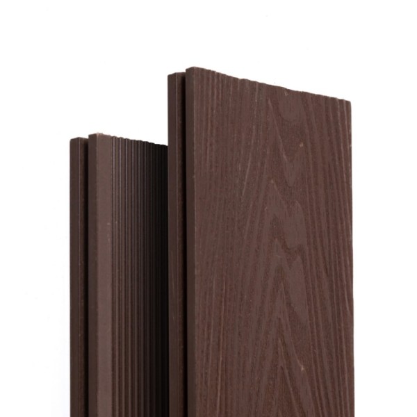 Террасная доска Ecodecking Экстра 3D полнотелая Графит купить в Красном Холме