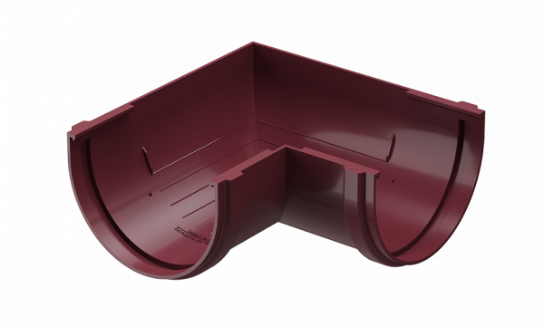 Угловой элемент 90˚ПВХ Docke STANDART красный купить в Красном Холме