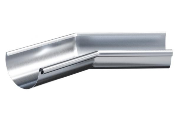 Водосток Aquasistem, Система 150/100 - Угол желоба внутренний  оцинковка 135° купить в Красном Холме