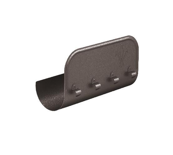 Водосток Aquasistem, Система 150/100 - Ограничитель перелива прямой RR 32 Тёмно-коричневый matt купить в Красном Холме