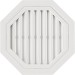 Восьмиугольная фронтонная вентиляционная решётка, Белая купить в Красном Холме
