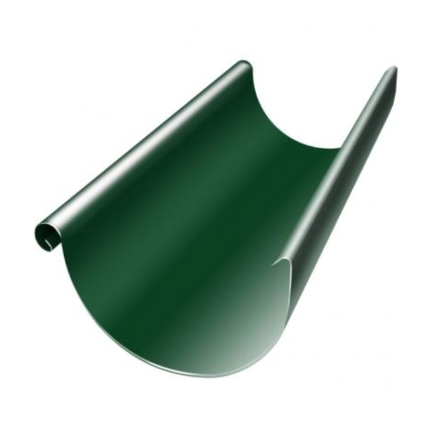 Водосток Grand Line 125x90 – Желоб 3м RAL 6005 купить в Красном Холме