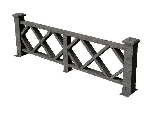 Ограждения декоративное ДПК GRINDERDECO Миллениум серый базальт купить в Красном Холме