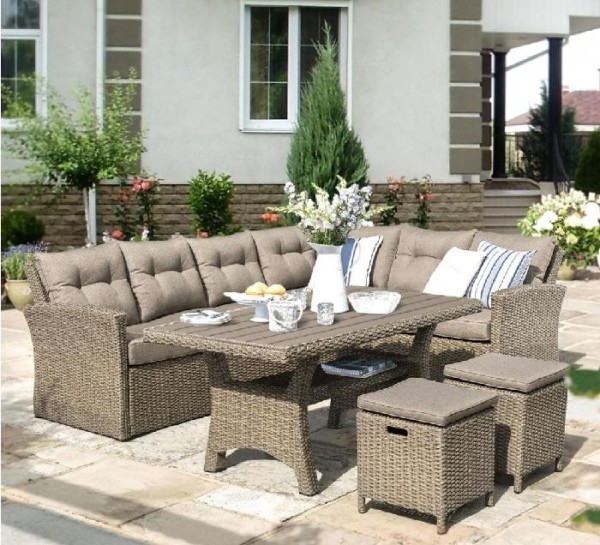 Комплект мебели AFINA плетеной из иск. ротанга AFM-307B Beige купить в Красном Холме