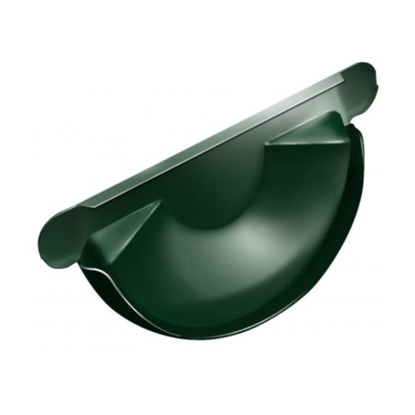 Водосток Grand Line 125x90 – Заглушка желоба RAL 6005 купить в Красном Холме