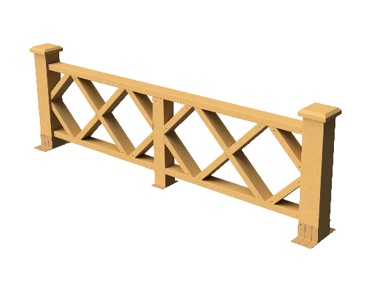 Ограждения декоративное ДПК GRINDERDECO Миллениум песчаник купить в Красном Холме