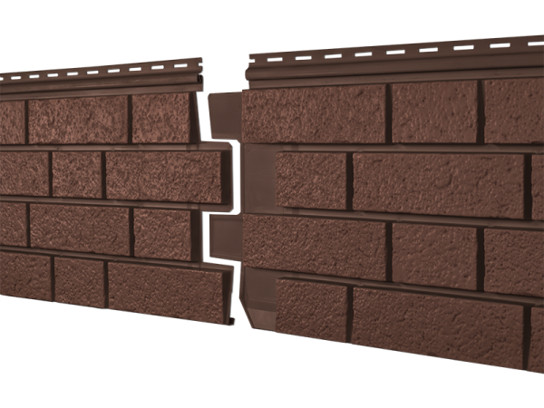 Фасадная панель Ю-пласт Стоун Хаус S-Lock Клинкер терракотовый купить в Красном Холме