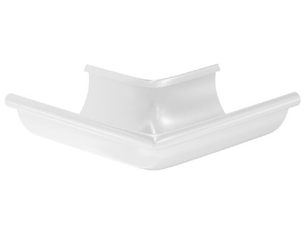 Водосток Aquasistem, система 150x100 - Угол желоба, наружный 90° RR 20 Мраморно-белый купить в Красном Холме