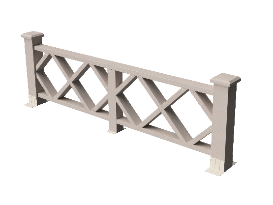 Ограждения декоративное ДПК GRINDERDECO Миллениум выбеленый дуб купить в Красном Холме