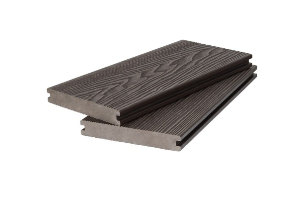 Доска террасная 3D фактура дерева POLIVAN GROUP двухсторонняя полнотелая SINGARAJA тёмно-коричневый купить в Красном Холме