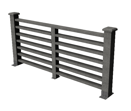 Ограждения декоративное ДПК GRINDERDECO Марсело серый базальт купить в Красном Холме