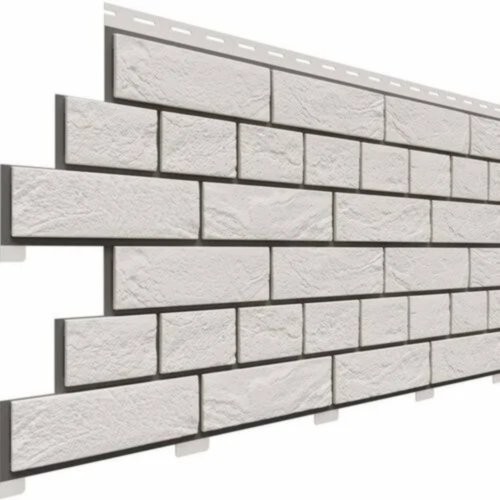 Фасадная панель Доломит Кирпич Славянка Белый купить в Красном Холме