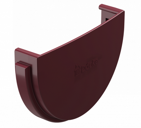 Заглушка желоба ПВХ Docke STANDART красный купить в Красном Холме