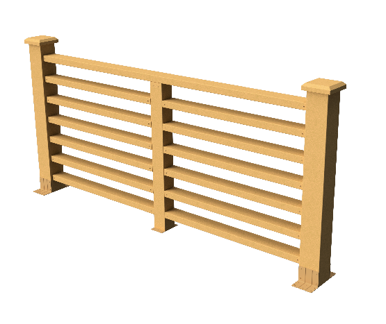 Ограждения декоративное ДПК GRINDERDECO Марсело песчаник купить в Красном Холме